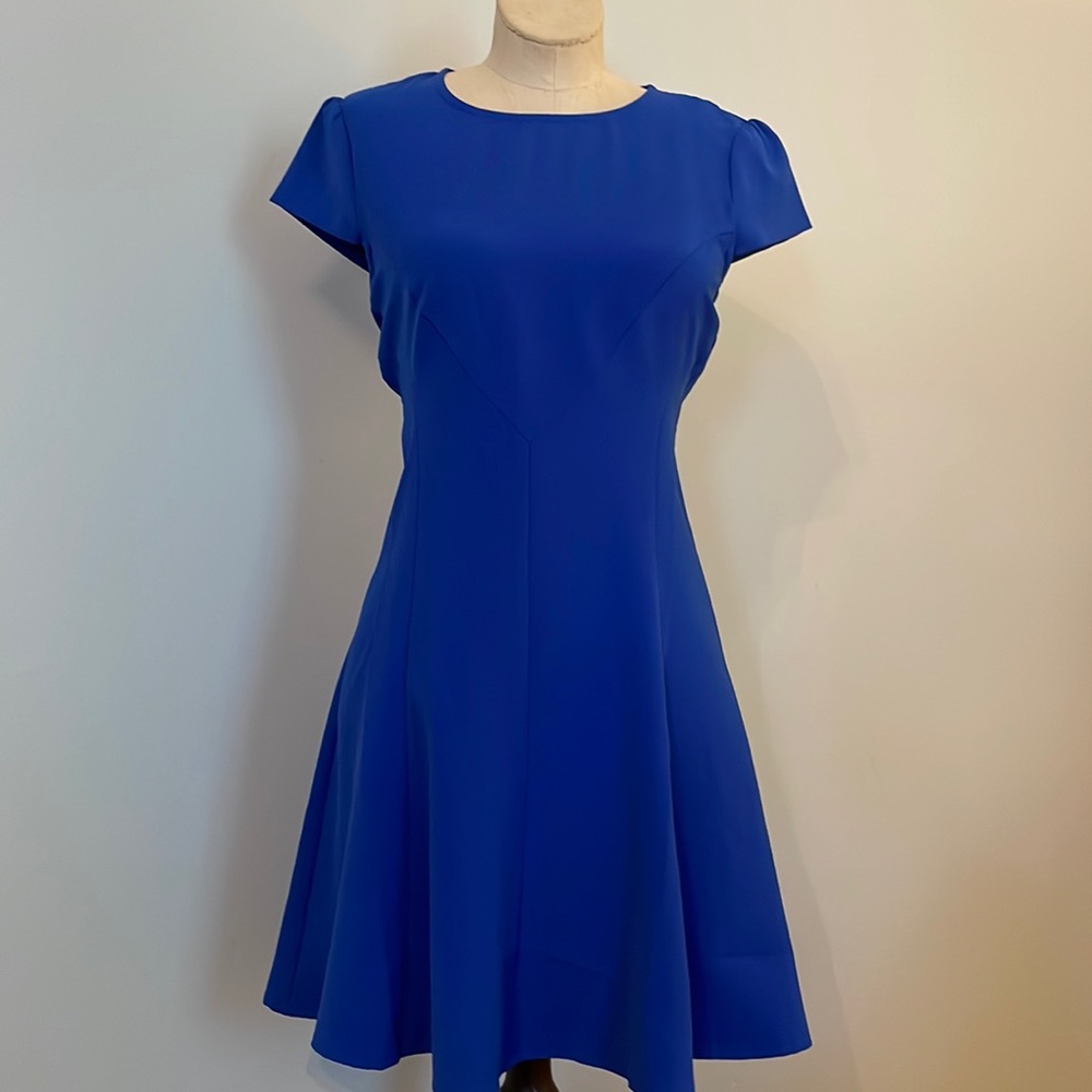 Material Girls Royal Blue flared dress XS